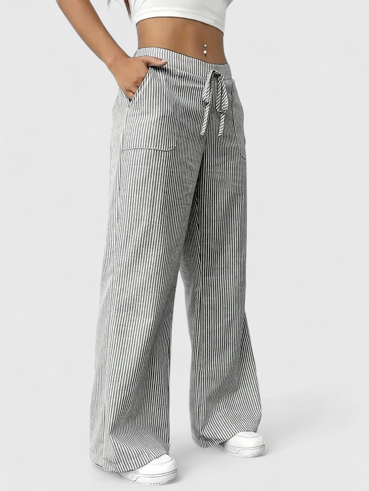 Dominique™ | Bequeme, weite Hose mit eleganten Details