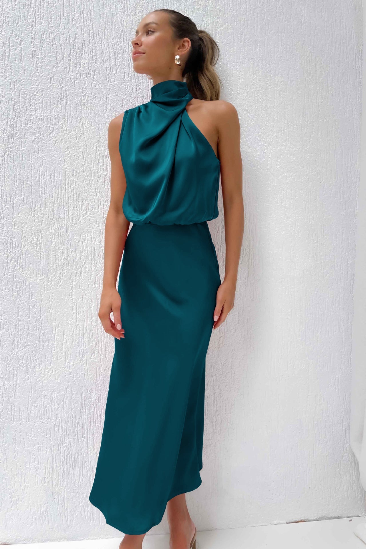 Quentin | Sahara Drapiertes Kleid