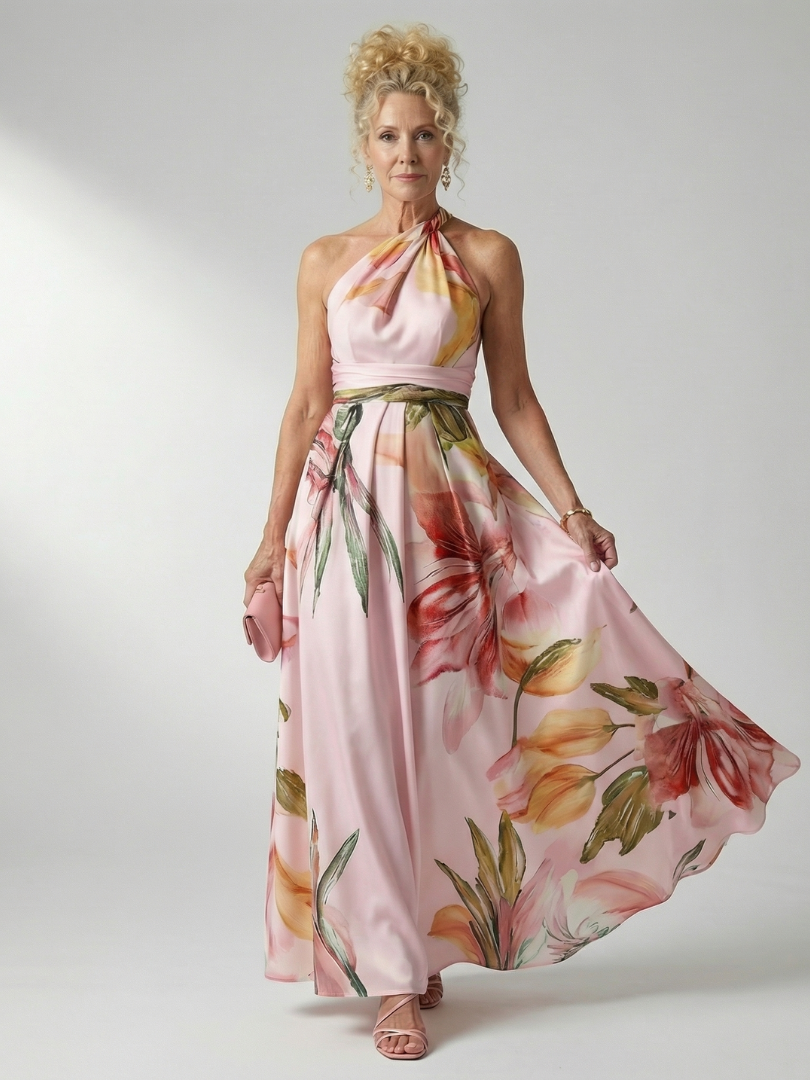 Amiel | Leichtes Blumen-Maxi-Kleid