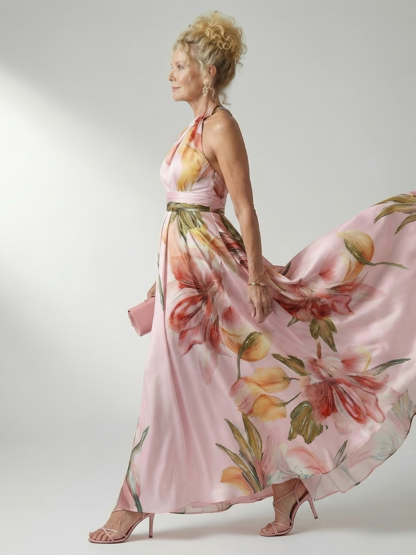 Amiel | Leichtes Blumen-Maxi-Kleid