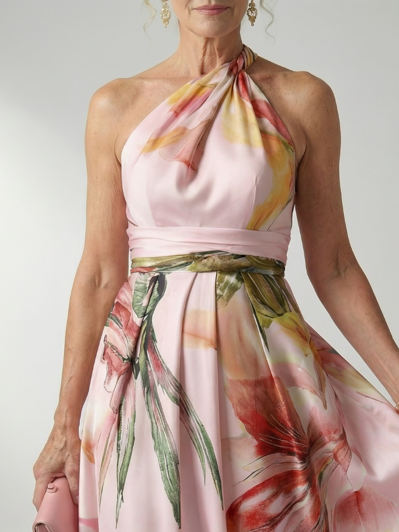 Amiel | Leichtes Blumen-Maxi-Kleid