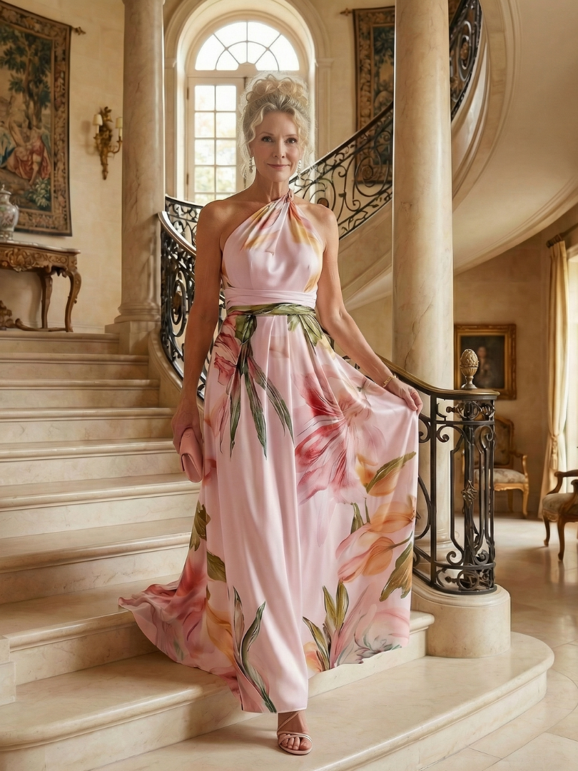Amiel | Leichtes Blumen-Maxi-Kleid