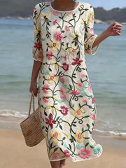 Rebecca | Damen Kleid mit Blumenmuster