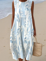 Joy - Leafy Midi Kleid