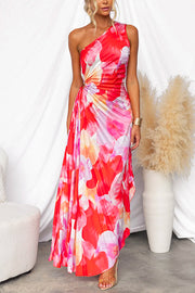 Celeste | Lebhaftes tropisches Abendkleid