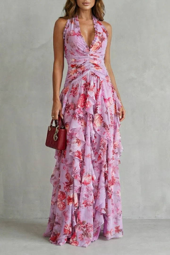 Belladina | Neckholder-Maxikleid