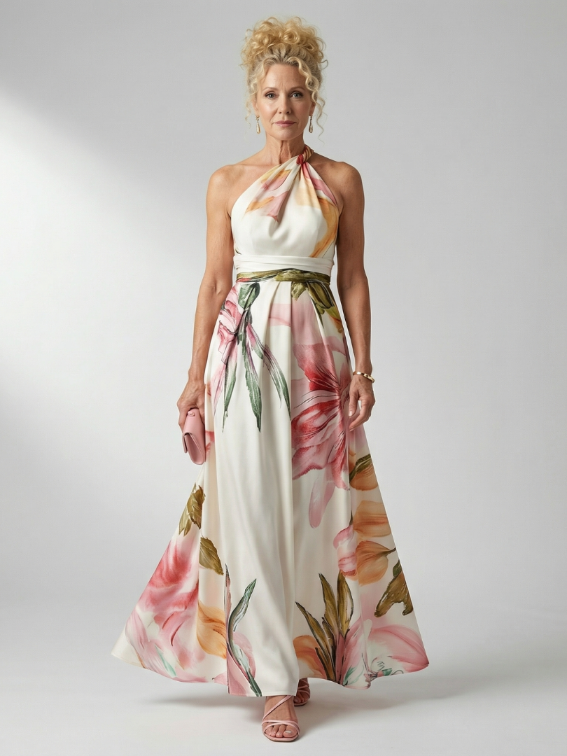 Amiel | Leichtes Blumen-Maxi-Kleid