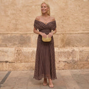 Sienna | Geometrisch fließendes Kleid