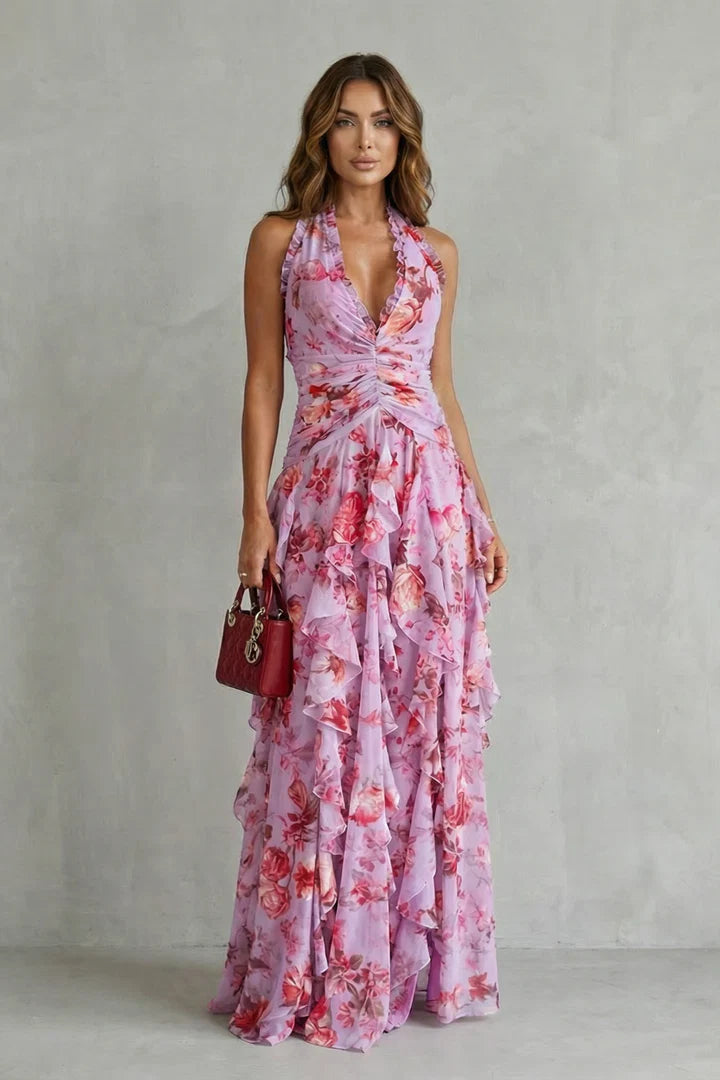 Belladina | Neckholder-Maxikleid