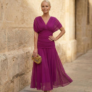 Fiona | Fuchsia Elegantes Kleid