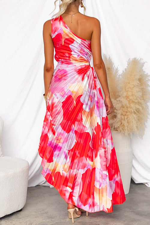 Celeste | Lebhaftes tropisches Abendkleid