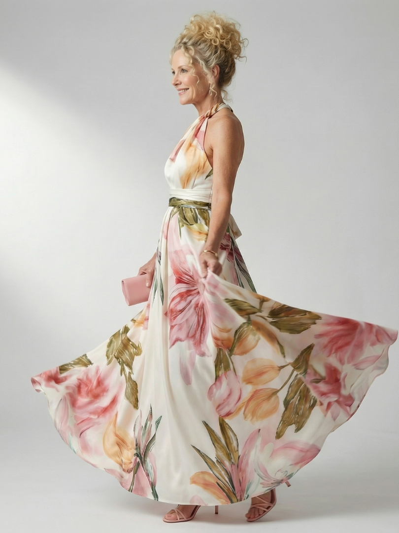 Amiel | Leichtes Blumen-Maxi-Kleid