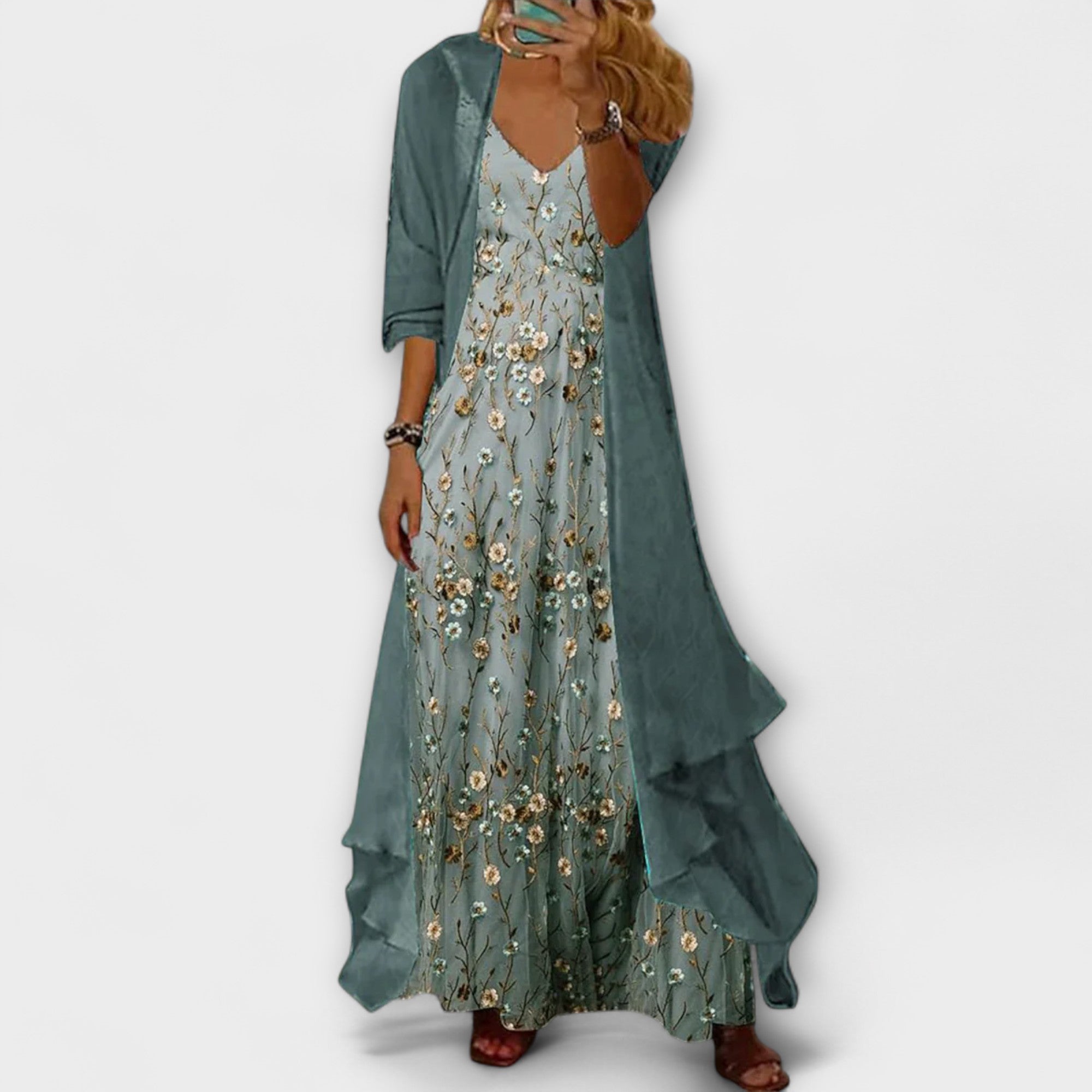 Bryleigh | Elegantes Maxikleid Zweiteiliges Set