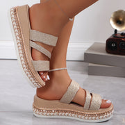 Layla | Bequeme Keilsandalen