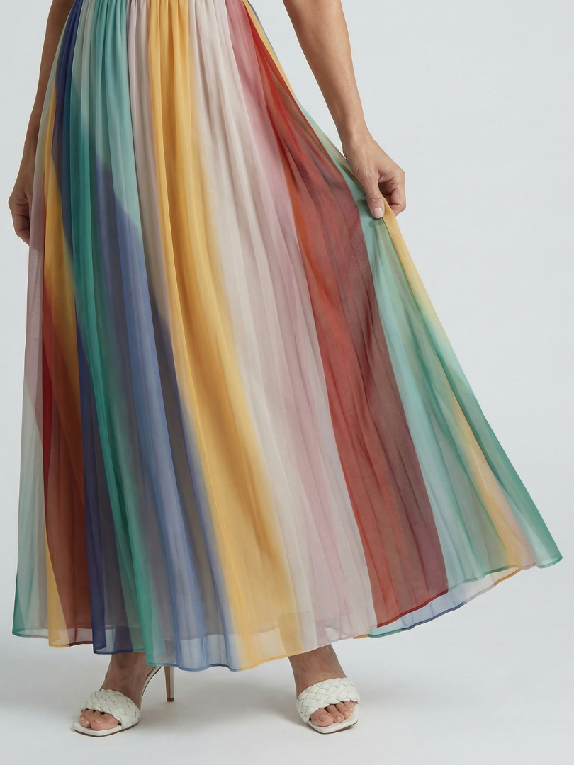 Serene | Maxikleid mit Lichtstreifen