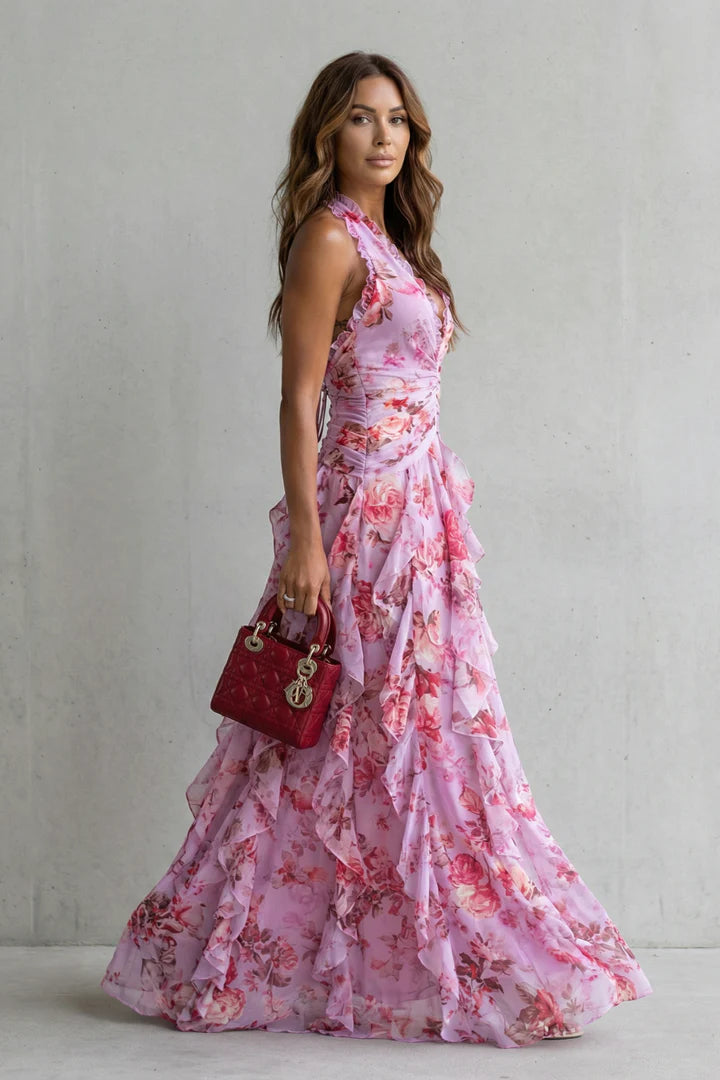 Belladina | Neckholder-Maxikleid