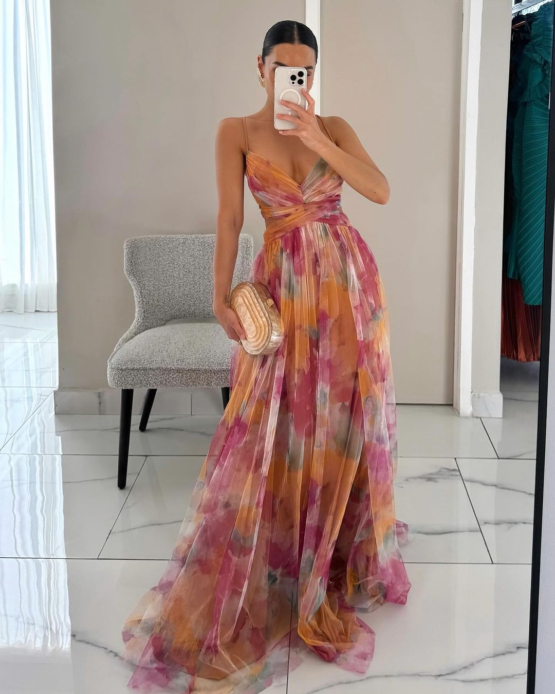 Giselle | Bezauberndes Maxikleid mit Blumenprint