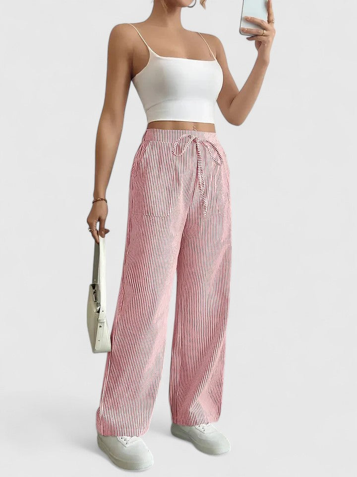 Dominique™ | Bequeme, weite Hose mit eleganten Details
