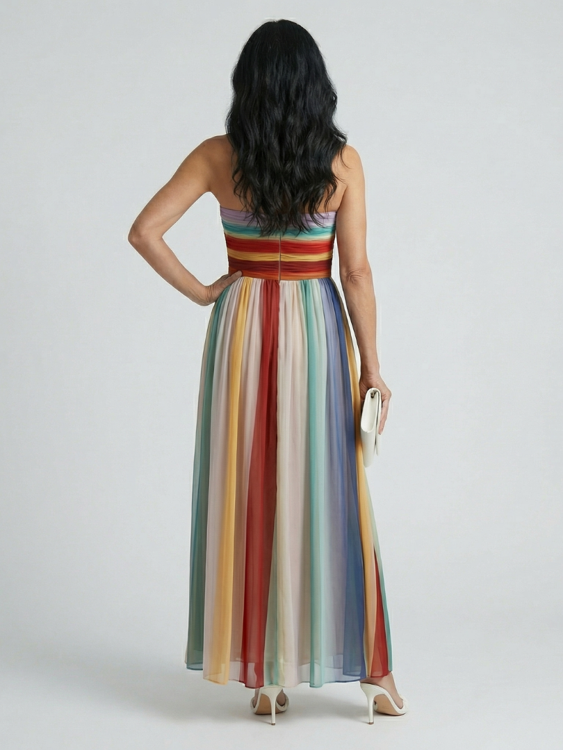 Serene | Maxikleid mit Lichtstreifen