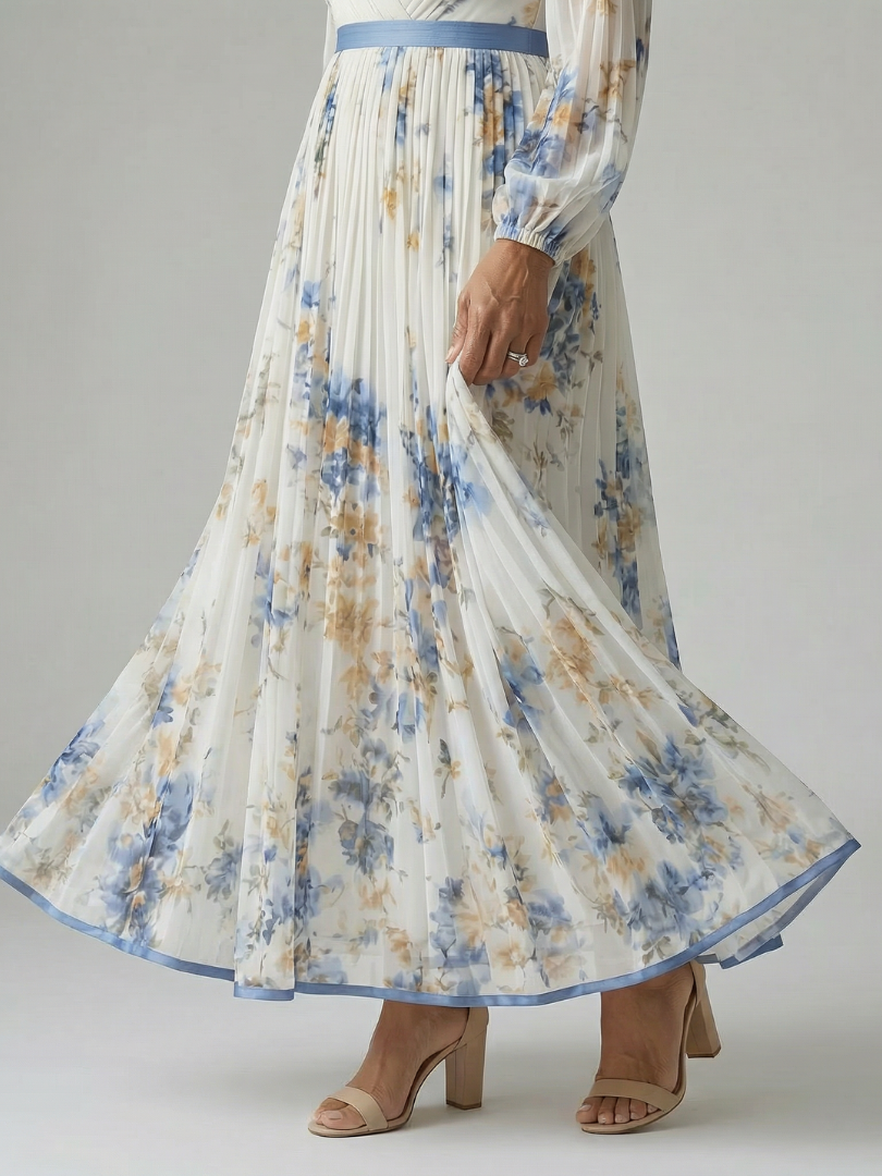 Rielle | Faltendes Wickel-Midi-Kleid