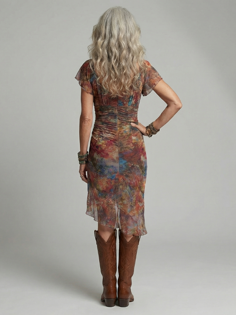 Aeris | Ruhiges Halter Midi-Kleid