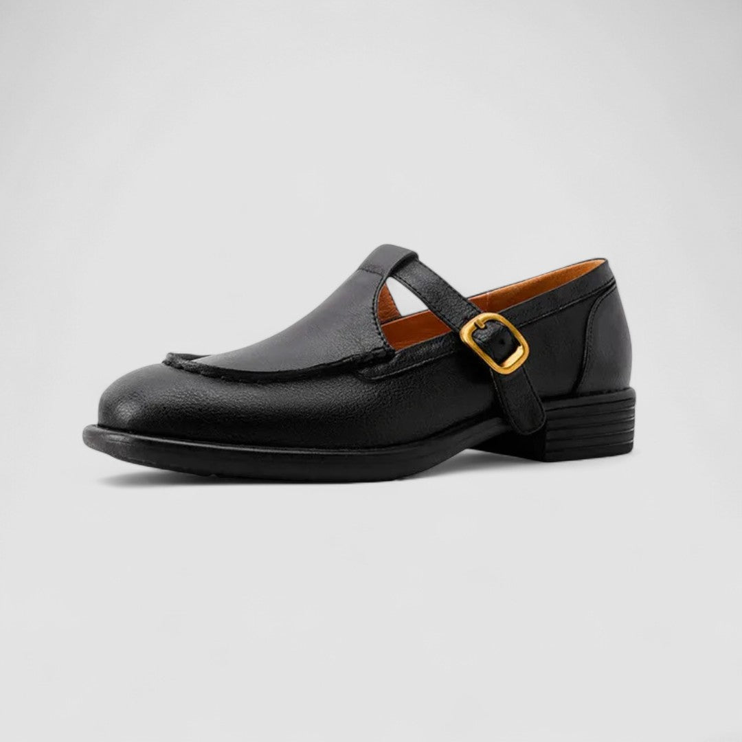 ORTHOPÄDISCHE MARY-JANE-SCHUHE MIT QUADRATISCHER SPITZE