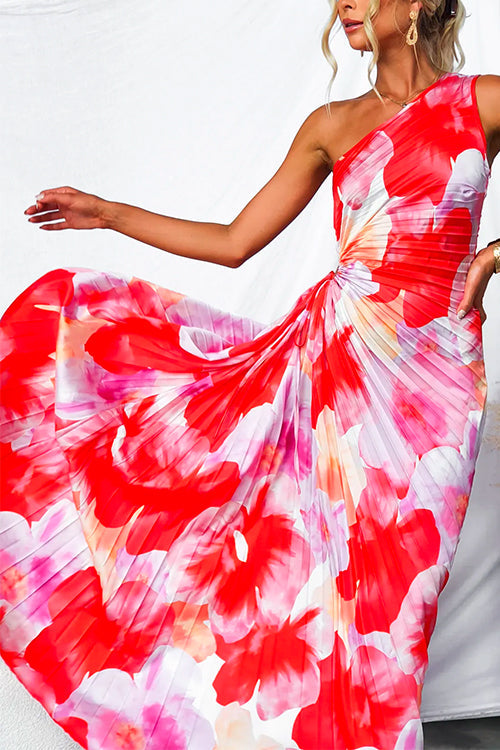 Celeste | Lebhaftes tropisches Abendkleid