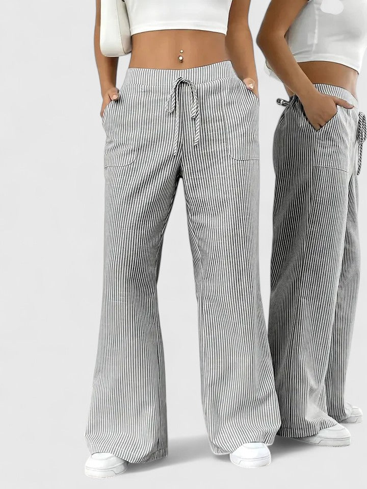 Dominique™ | Bequeme, weite Hose mit eleganten Details