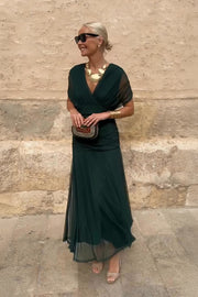 Louise | Elegantes Festliches Maxikleid mit V-Ausschnitt