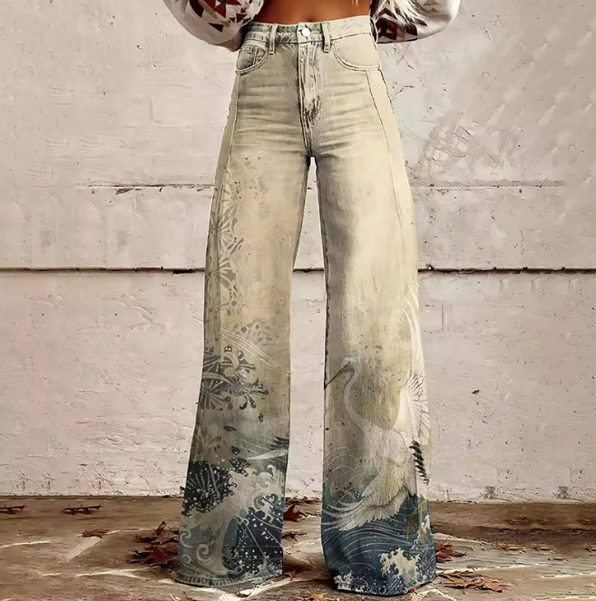 ELEGANTE BOHEMISCHE HOSE FÜR FRAUEN