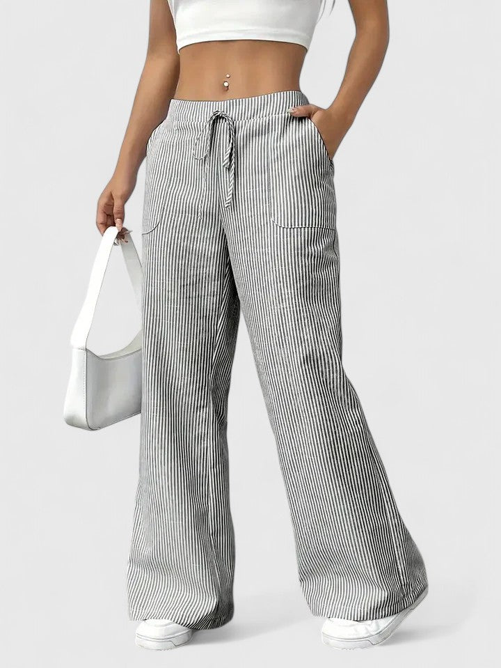 Dominique™ | Bequeme, weite Hose mit eleganten Details