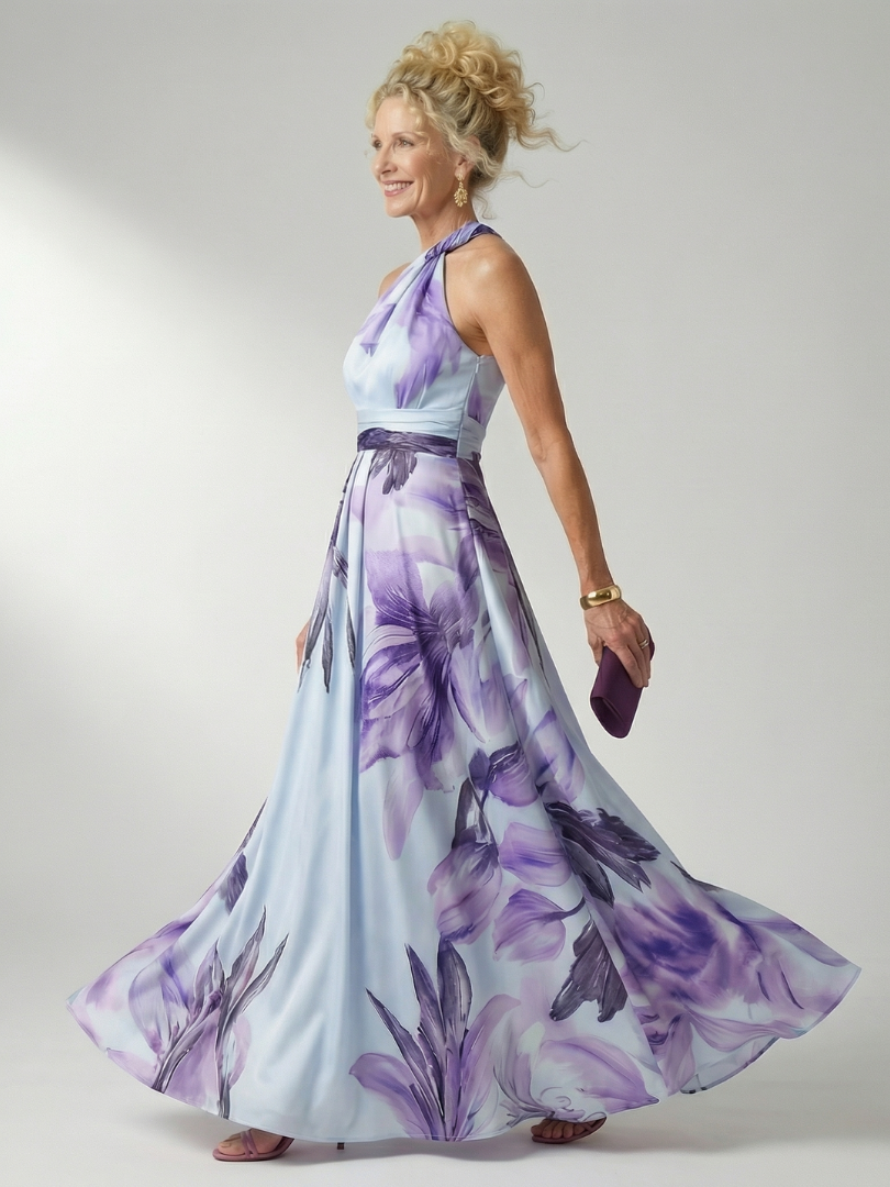 Amiel | Leichtes Blumen-Maxi-Kleid