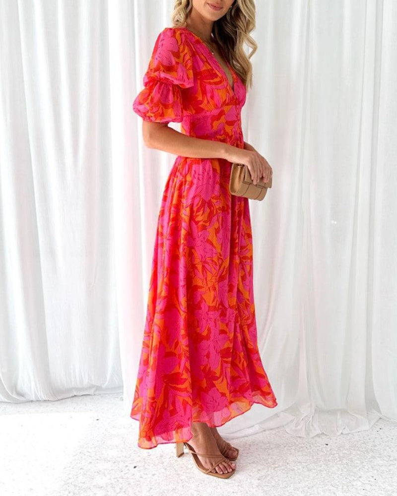 Maxikleid Carla | Tropical Radiance