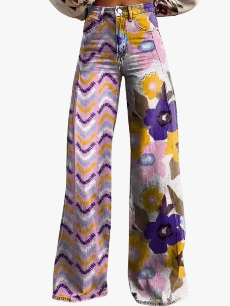 BOHO FLORAL-HOSE FÜR FRAUEN
