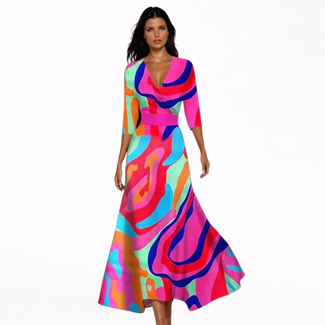Emilia | Maxi-Blumenkleid Elegant