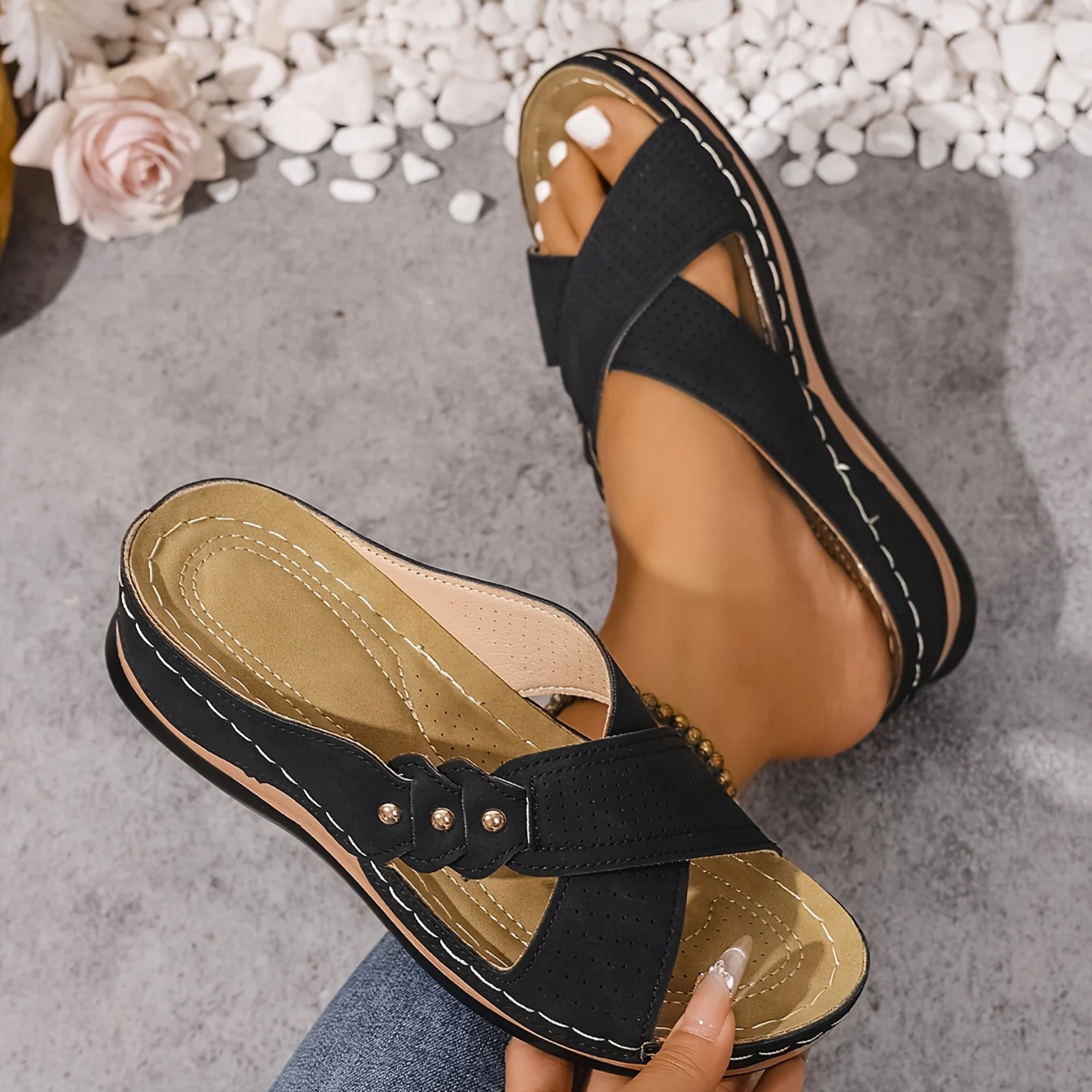 Pascalle | Orthopädische Keilsandalen