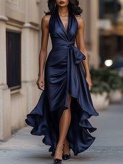 Amelya - Abendliches Wickel-Maxikleid