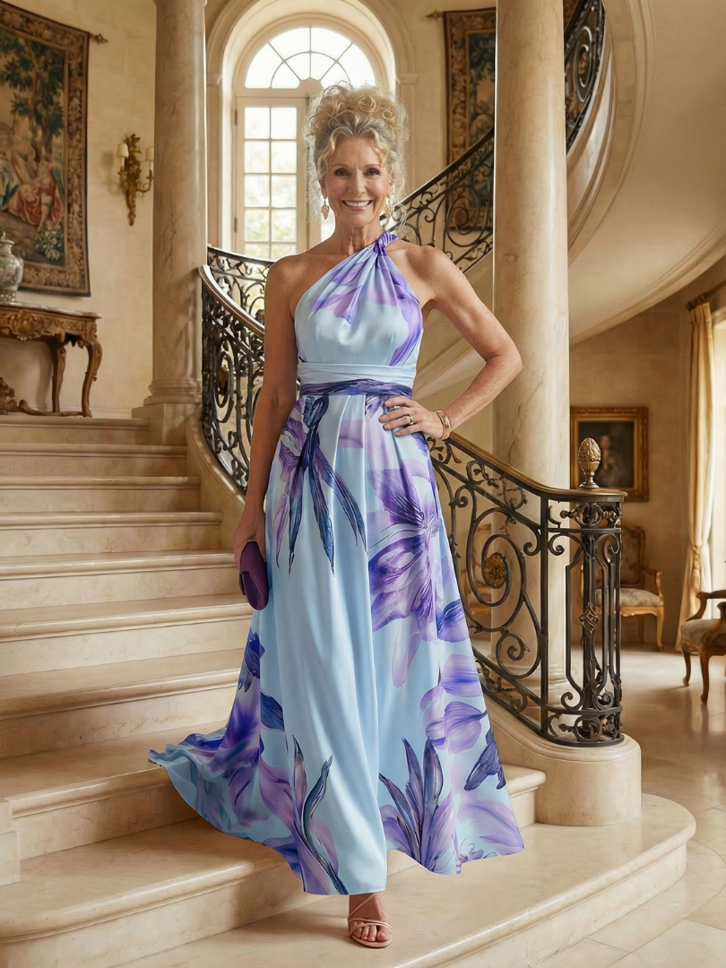 Amiel | Leichtes Blumen-Maxi-Kleid