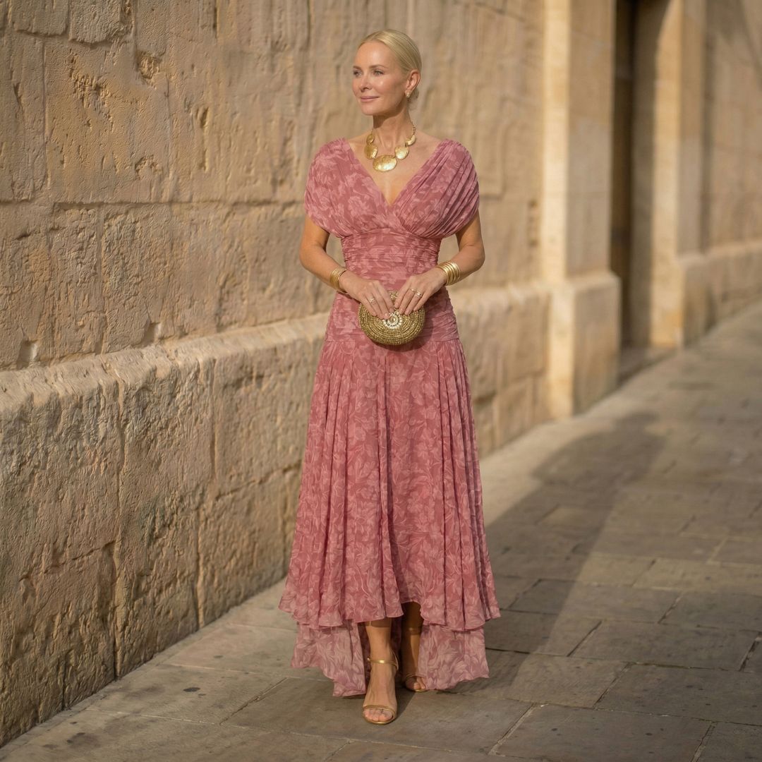 Amelia : Elegantes fließendes Kleid