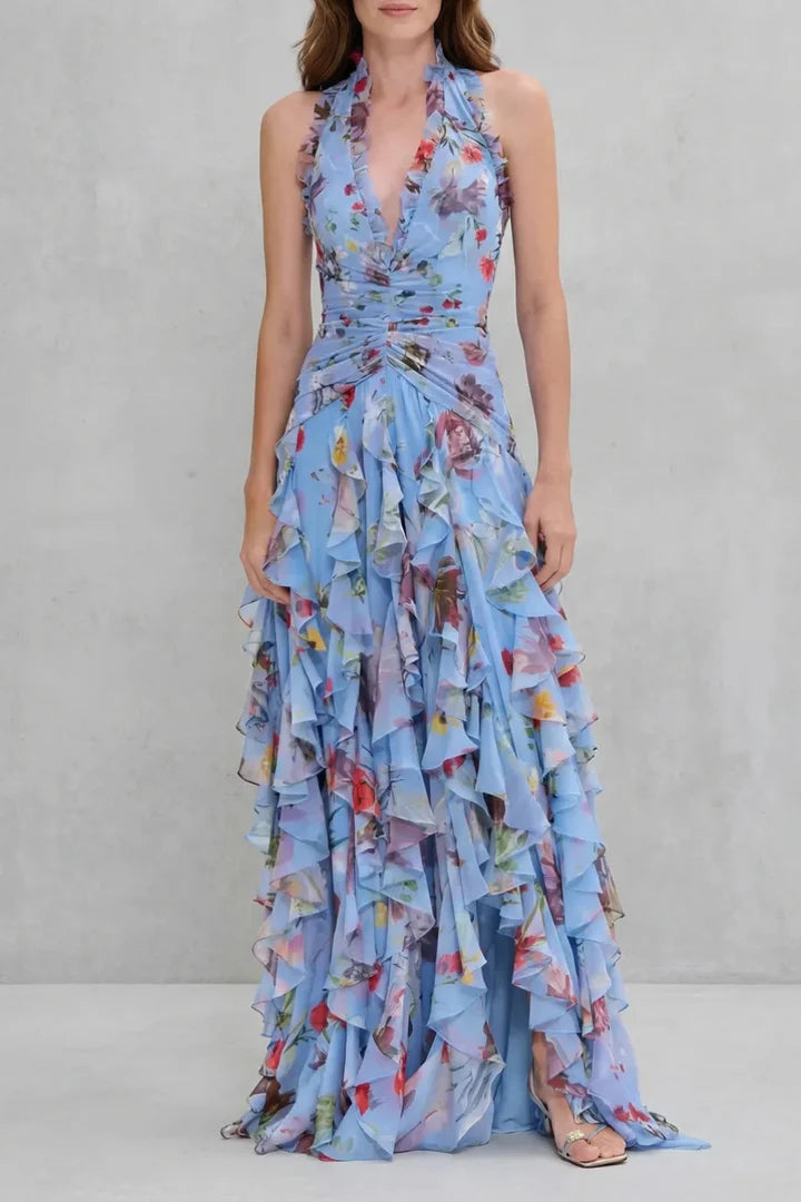 Belladina | Neckholder-Maxikleid