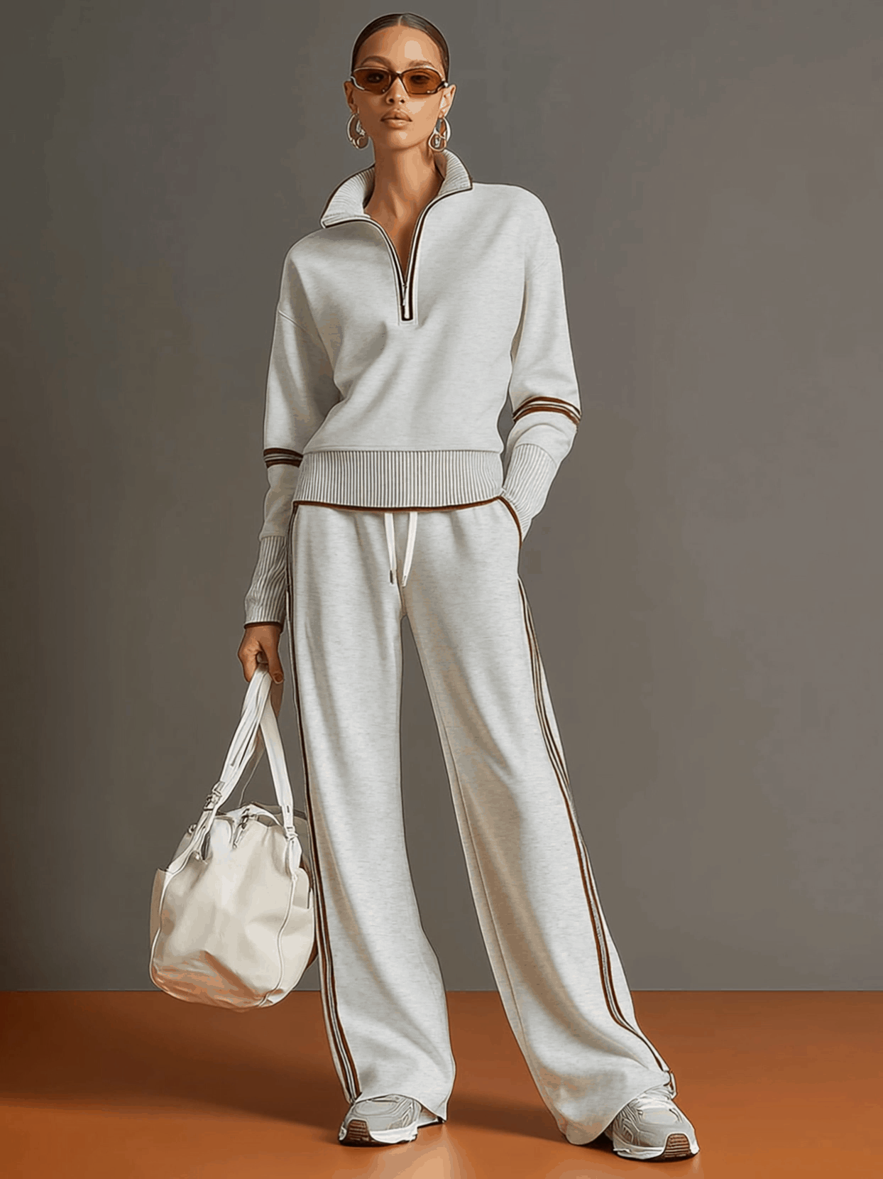 Marietta - Bluse und Hose mit weitem Bein