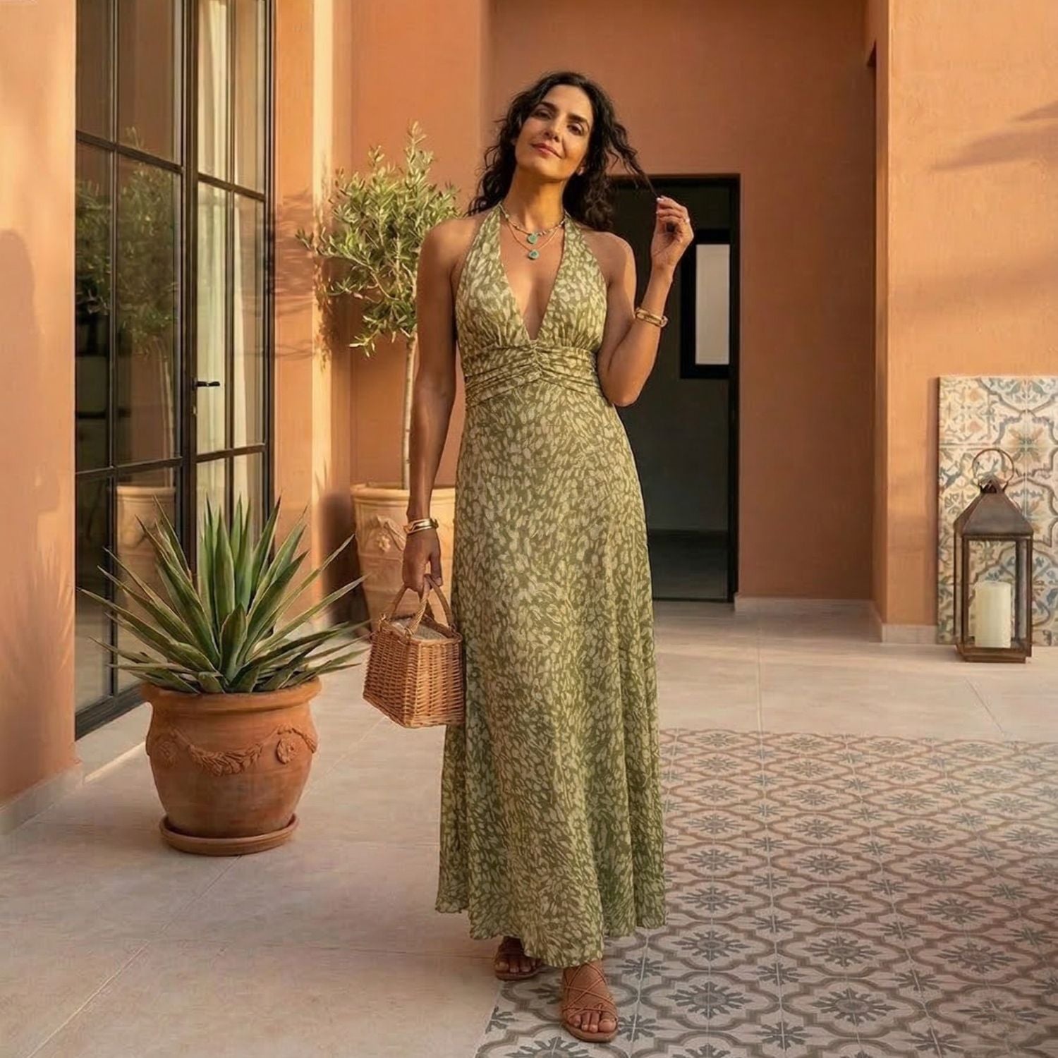 Chelsea - Maxikleid mit Schleife auf dem Rücken