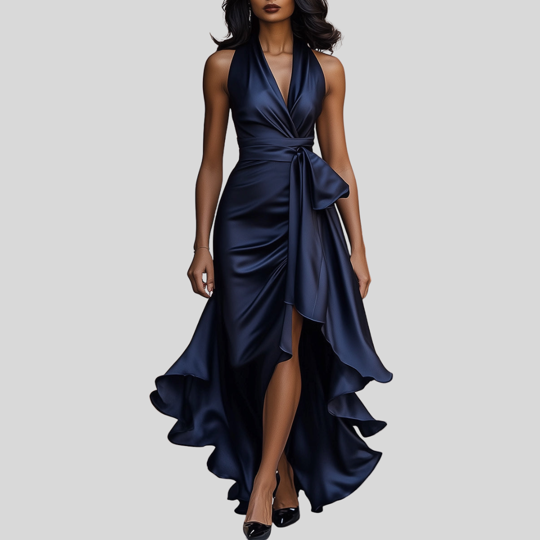 Amelya - Abendliches Wickel-Maxikleid