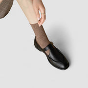 ORTHOPÄDISCHE MARY-JANE-SCHUHE MIT QUADRATISCHER SPITZE