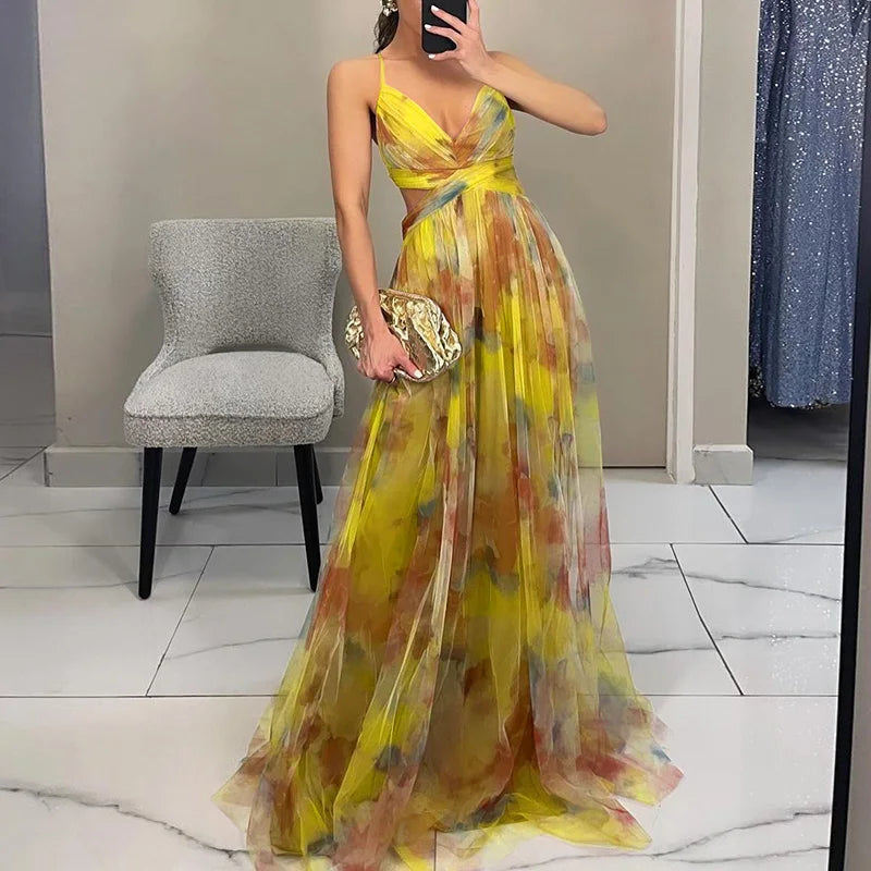 Giselle | Bezauberndes Maxikleid mit Blumenprint