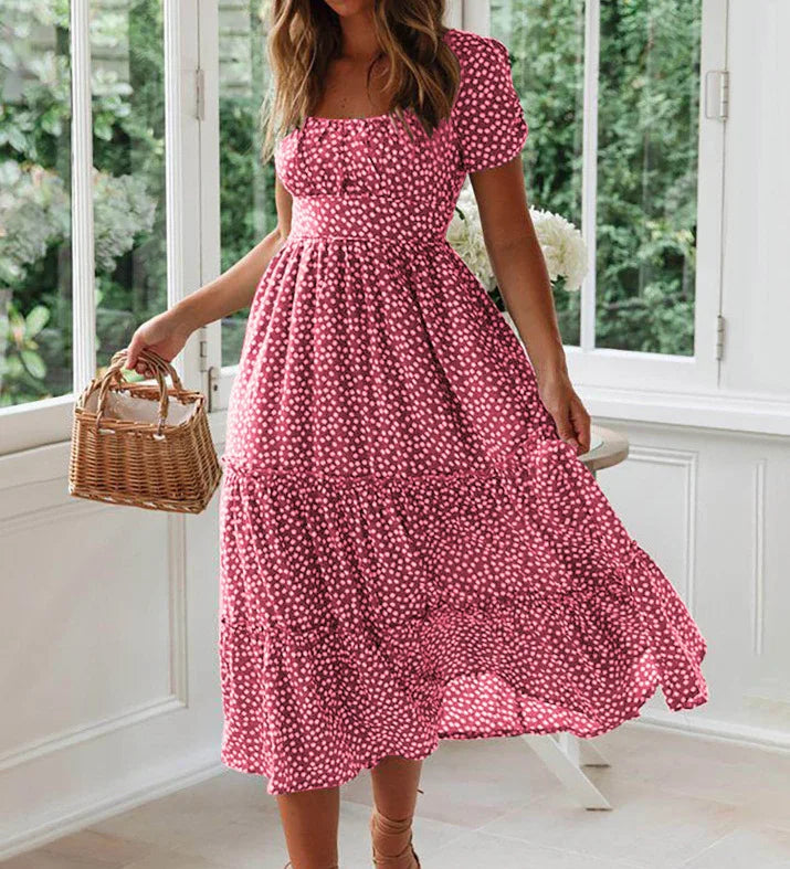 Julia | Midikleid mit Blumendruck