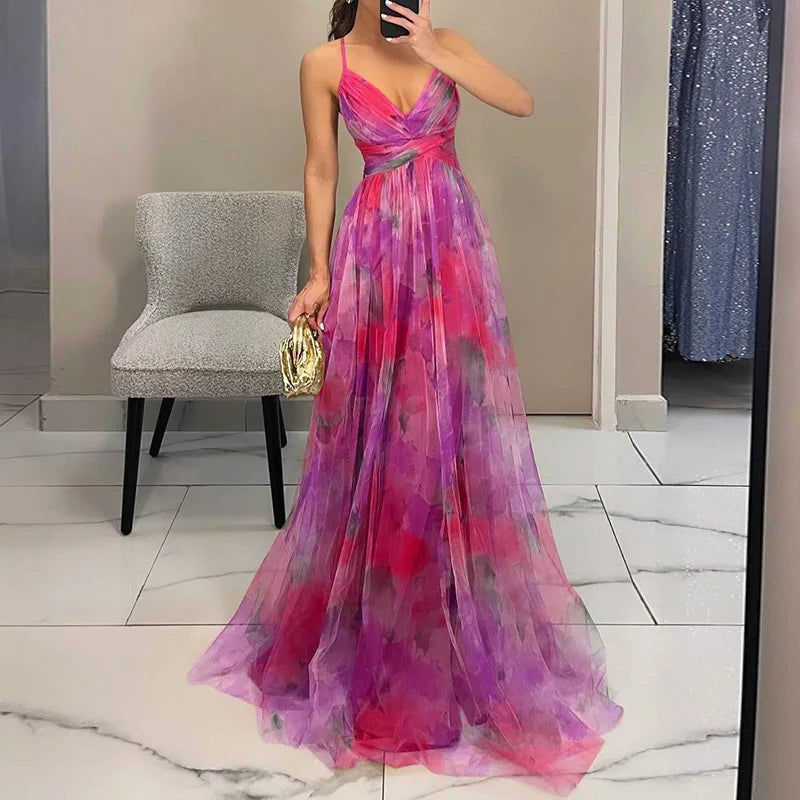 Giselle | Bezauberndes Maxikleid mit Blumenprint