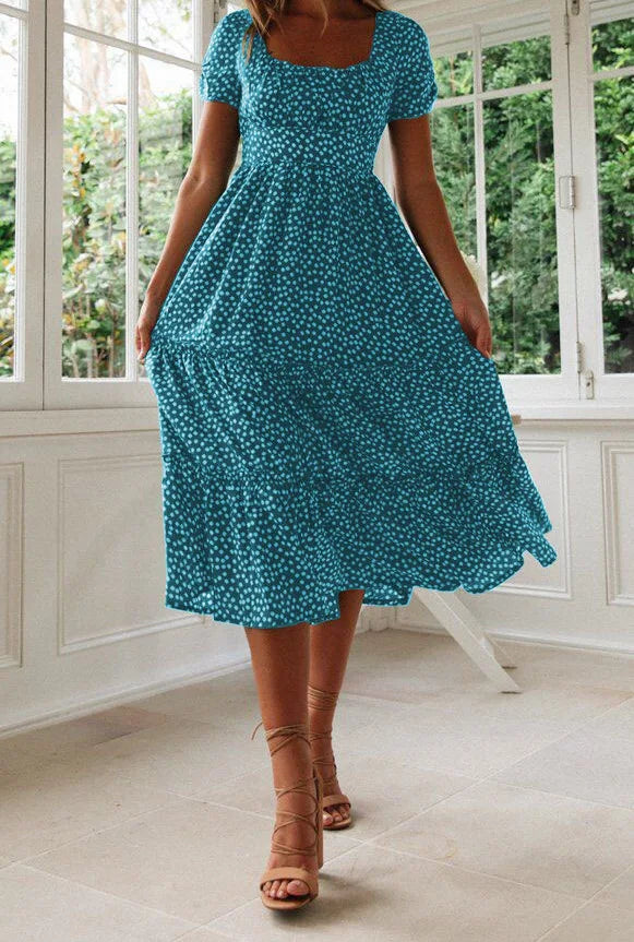 Julia | Midikleid mit Blumendruck
