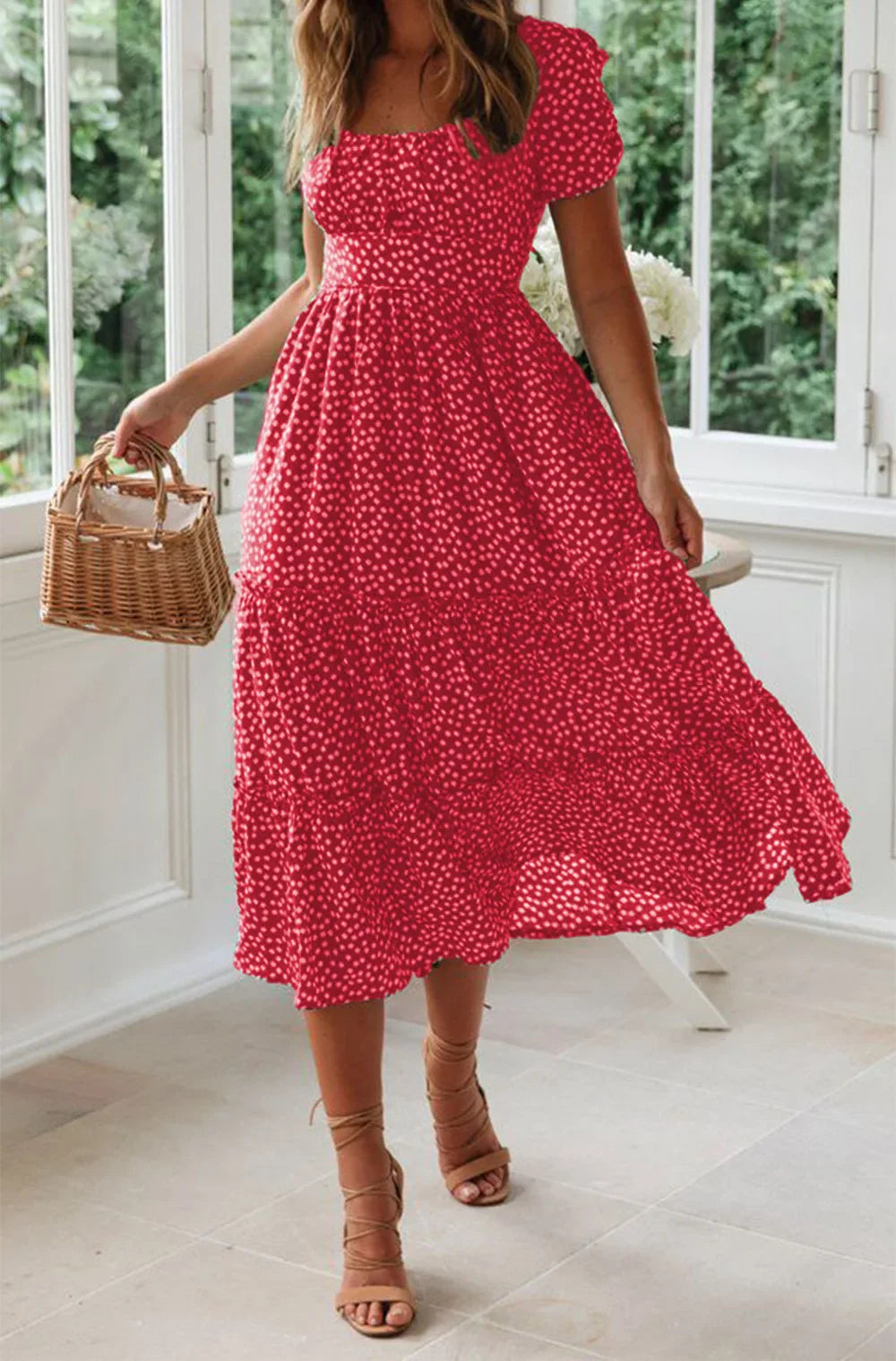Julia | Midikleid mit Blumendruck
