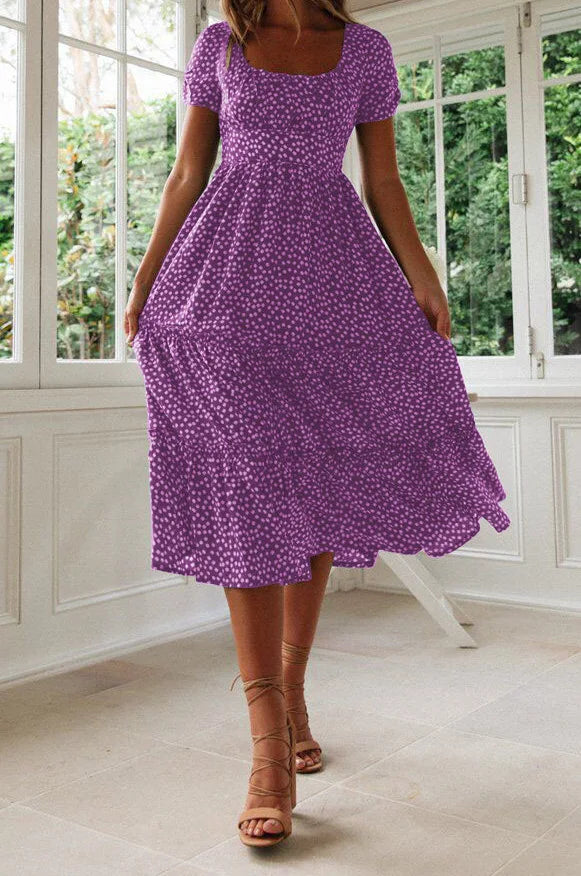 Julia | Midikleid mit Blumendruck